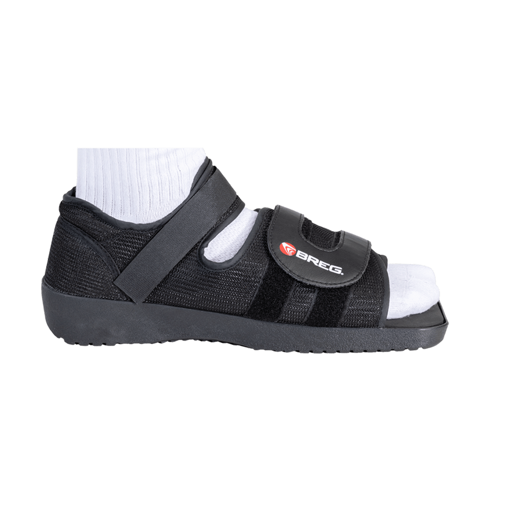 Square toe post op shoe breg inc 